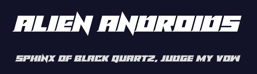 Alien Androids by Hawtpixel — Display Font — thumbnail 2