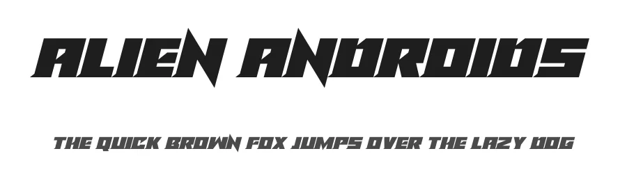 Alien Androids by Hawtpixel — Display Font