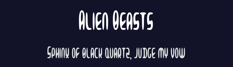 Alien Beasts by Hawtpixel — Display Font — thumbnail 2