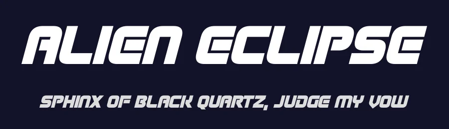 Alien Eclipse by Hawtpixel — Display Font — thumbnail 2
