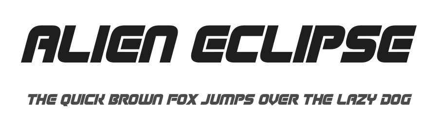 Alien Eclipse by Hawtpixel — Display Font