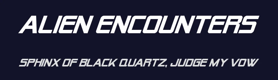 Alien Encounters by ShyFonts — Display Font — thumbnail 2