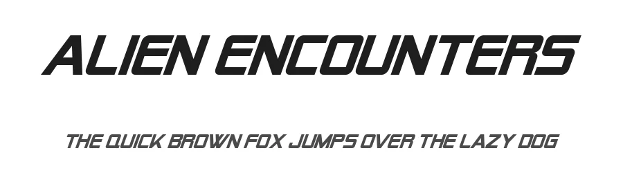 Alien Encounters by ShyFonts — Display Font