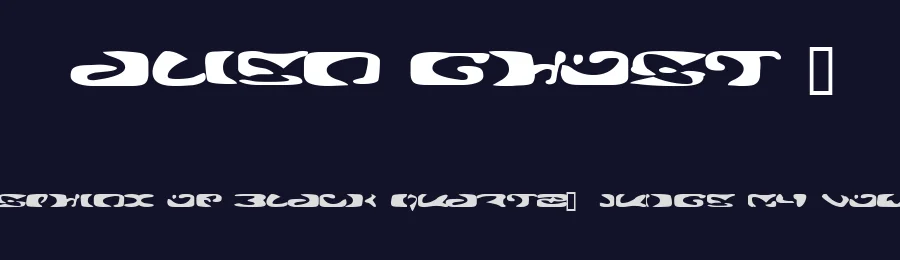 Alien Ghost 2 by No Images Fonts — Display Font — thumbnail 2