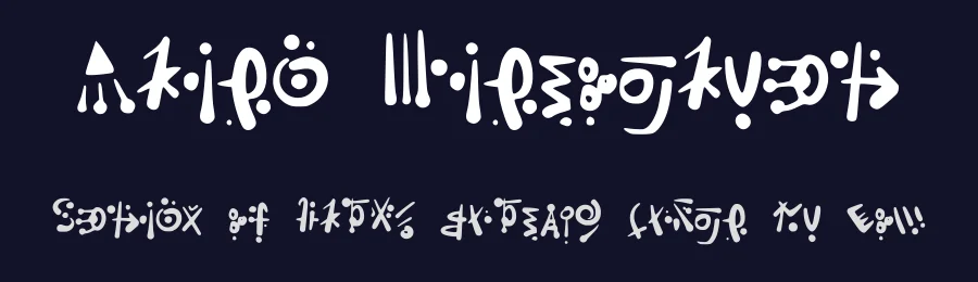 Alien Hieroglyph by Poloviiinkin — Dingbats Font — thumbnail 2
