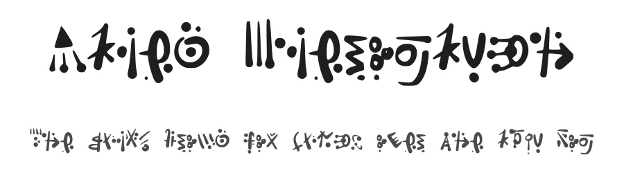 Alien Hieroglyph by Poloviiinkin — Dingbats Font