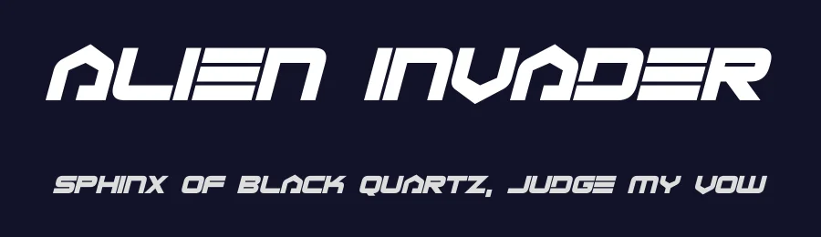 Alien Invader by Hawtpixel — Display Font — thumbnail 2