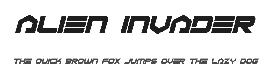 Alien Invader by Hawtpixel — Display Font