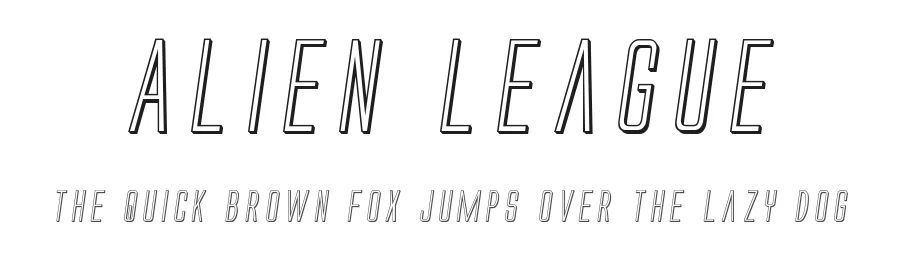 Alien League by Iconian Fonts โ Display Font