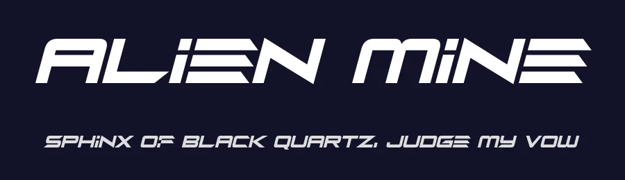 Alien Mine by Hawtpixel — Display Font — thumbnail 2