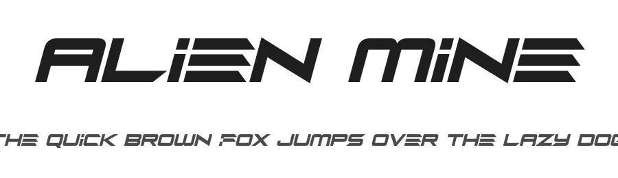 Alien Mine by Hawtpixel β Display Font