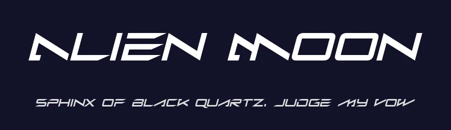 Alien Moon by Hawtpixel — Display Font — thumbnail 2