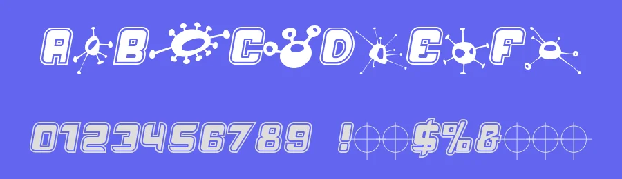 Alien Mushrooms by Marcel Zellweger — Dingbats Font — thumbnail 3