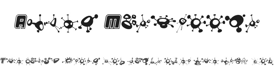 Alien Mushrooms by Marcel Zellweger — Dingbats Font