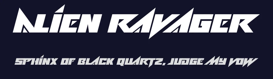 Alien Ravager by Hawtpixel — Display Font — thumbnail 2