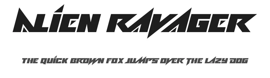 Alien Ravager by Hawtpixel — Display Font