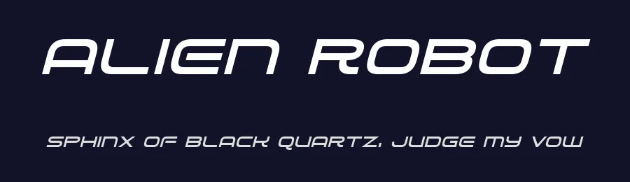 Alien Robot by Hawtpixel — Display Font — thumbnail 2