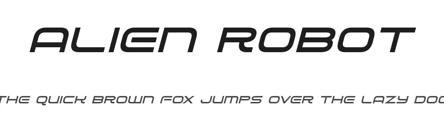 Alien Robot by Hawtpixel — Display Font