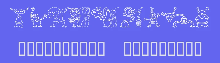 Alien Twits by Cyberbuny Creations — Dingbats Font — thumbnail 3