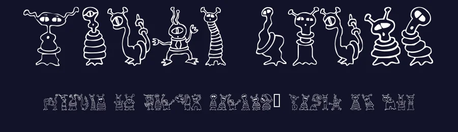 Alien Twits by Cyberbuny Creations — Dingbats Font — thumbnail 2