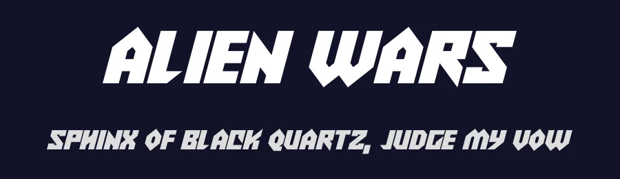 Alien Wars by Hawtpixel — Display Font — thumbnail 2