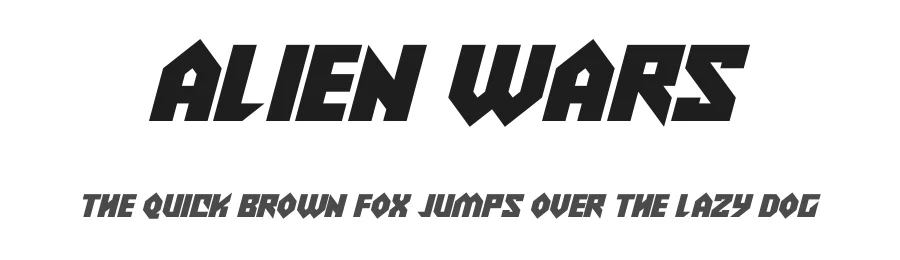 Alien Wars by Hawtpixel — Display Font