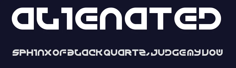 Alienated by Chequered Ink — Display Font — thumbnail 2