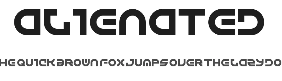 Alienated by Chequered Ink — Display Font