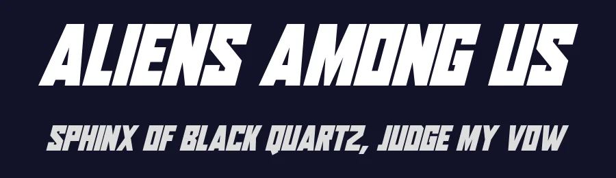 Aliens Among Us by Hawtpixel — Display Font — thumbnail 2