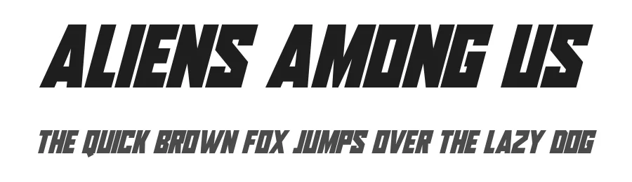 Aliens Among Us by Hawtpixel — Display Font