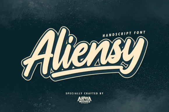 Aliensy Font by Ariya Works Studio — Script Handwritten Font