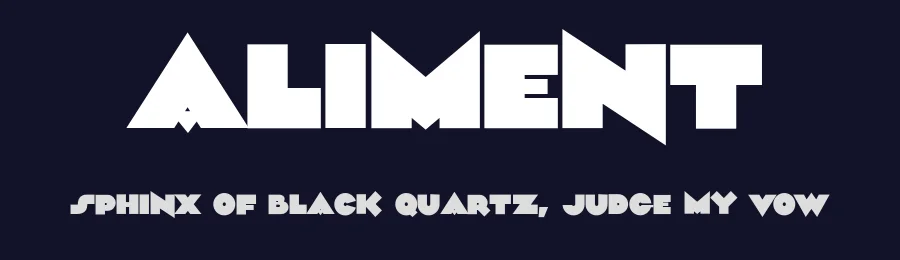 Aliment by Måns Grebäck — Display Font — thumbnail 2