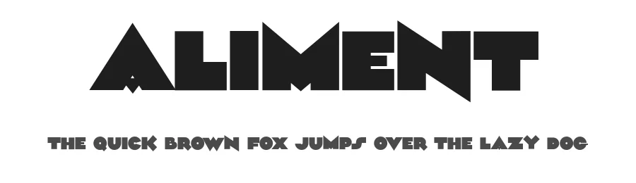 Aliment by Måns Grebäck — Display Font