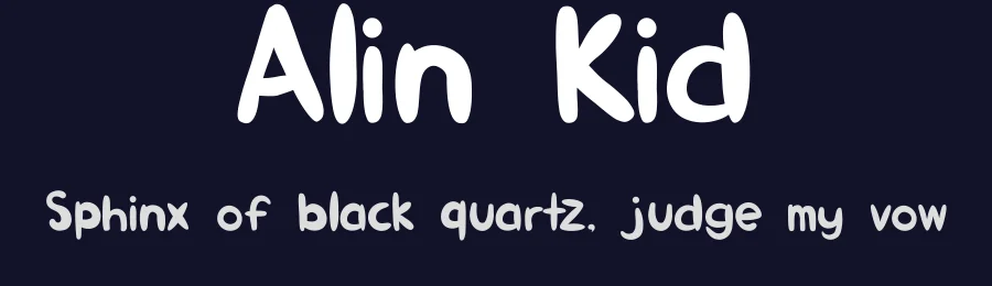 Alin Kid by Haslinda Adnan — Decorative Font — thumbnail 2