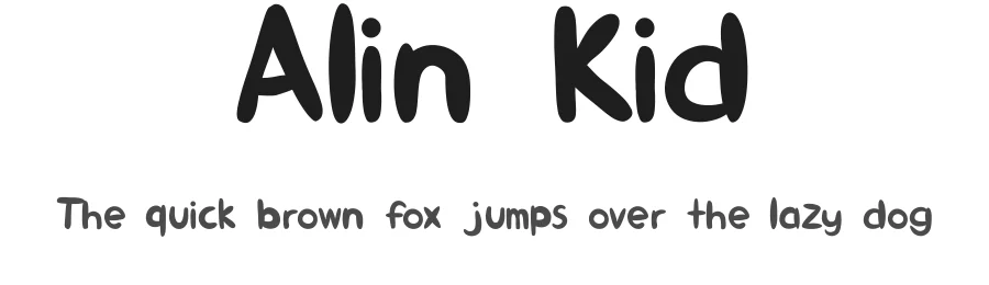 Alin Kid by Haslinda Adnan — Decorative Font