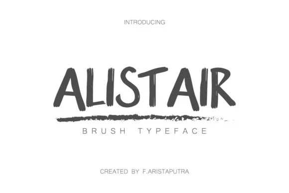 Alistair Font by Faristaputra — Script Handwritten Font