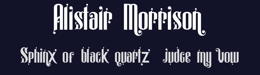 Alistair Morrison by LetterStock Std — Decorative Font — thumbnail 2