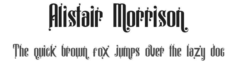 Alistair Morrison by LetterStock Std — Decorative Font
