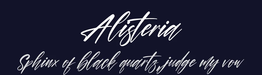 Alisteria by Perspectype Studio - Letterena.com — Script Handwritten Font — thumbnail 2