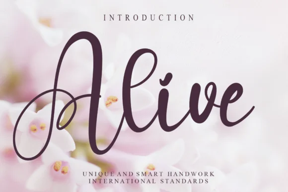Alive Font by Misterletter.co — Script Handwritten Font