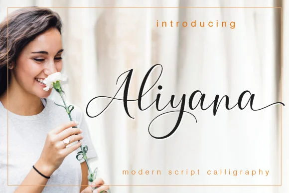 Aliyana Script Font by Sulthan Studio β Script Handwritten Font