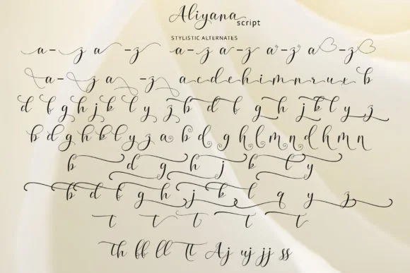 Aliyana Script Font by Sulthan Studio — Script Handwritten Font — thumbnail 9