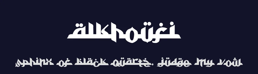 Alkhoufi by Upan Sulfan — Decorative Font — thumbnail 2
