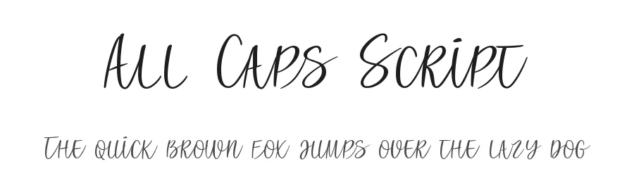 All Caps Script