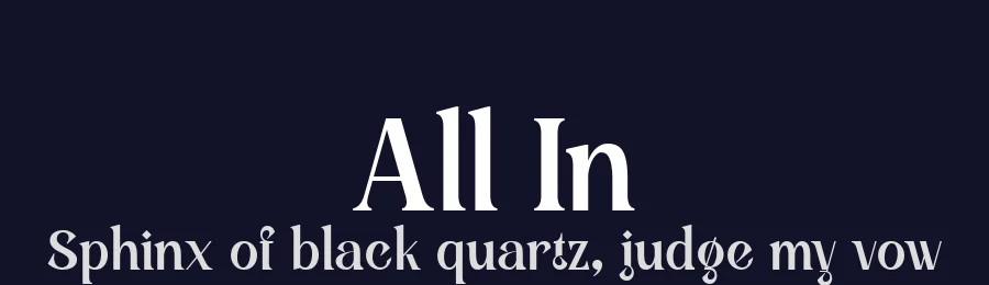 All In by Handpik — Serif Font — thumbnail 2