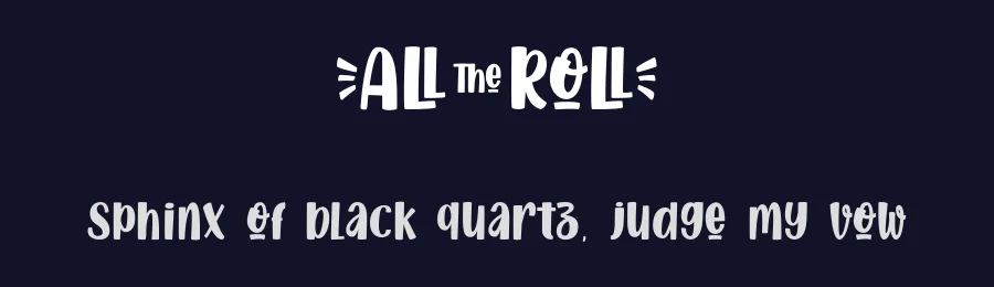 All The Roll by Typhoon Type - Suthi Srisopha — Decorative Font — thumbnail 2