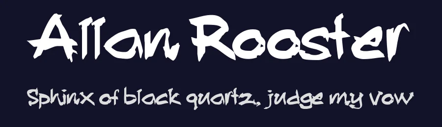 Allan Rooster by Kurdz — Script Handwritten Font — thumbnail 2