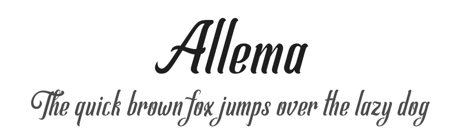 Allema by Aktab Studio — Script Handwritten Font
