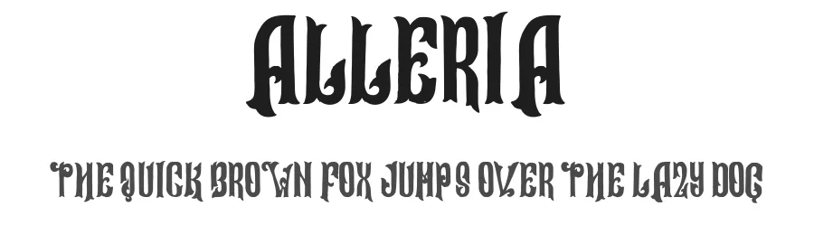 Alleria by Typegenic Studio — Decorative Font