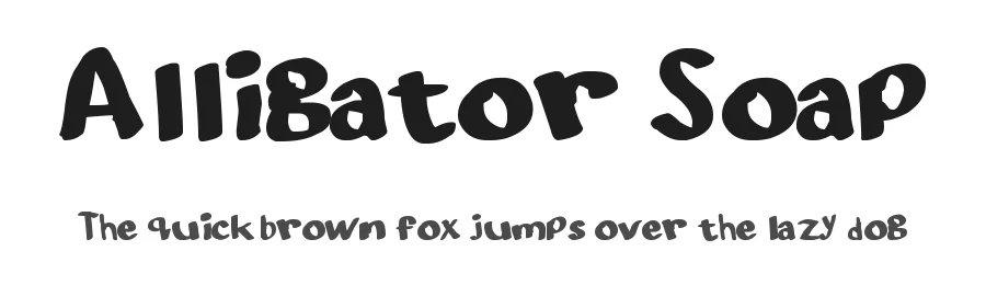 Alligator Soap by Eric Allen โ Decorative Font